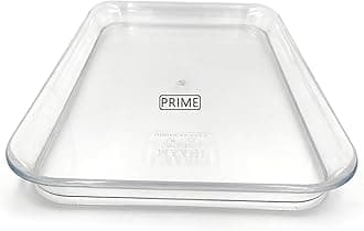 Prime Bakers and Moylders Multipurpose Unbreakable Plastic Serving Tray for Kitchen (Round Corners, 13x9 Inch)