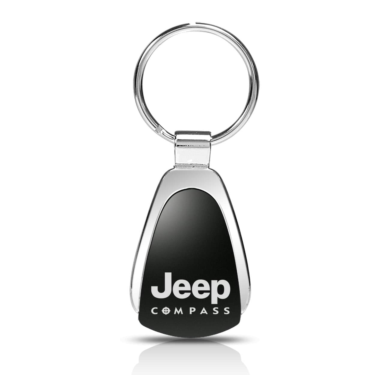 Jeep Compass Black Tear Drop Auto Key Chain