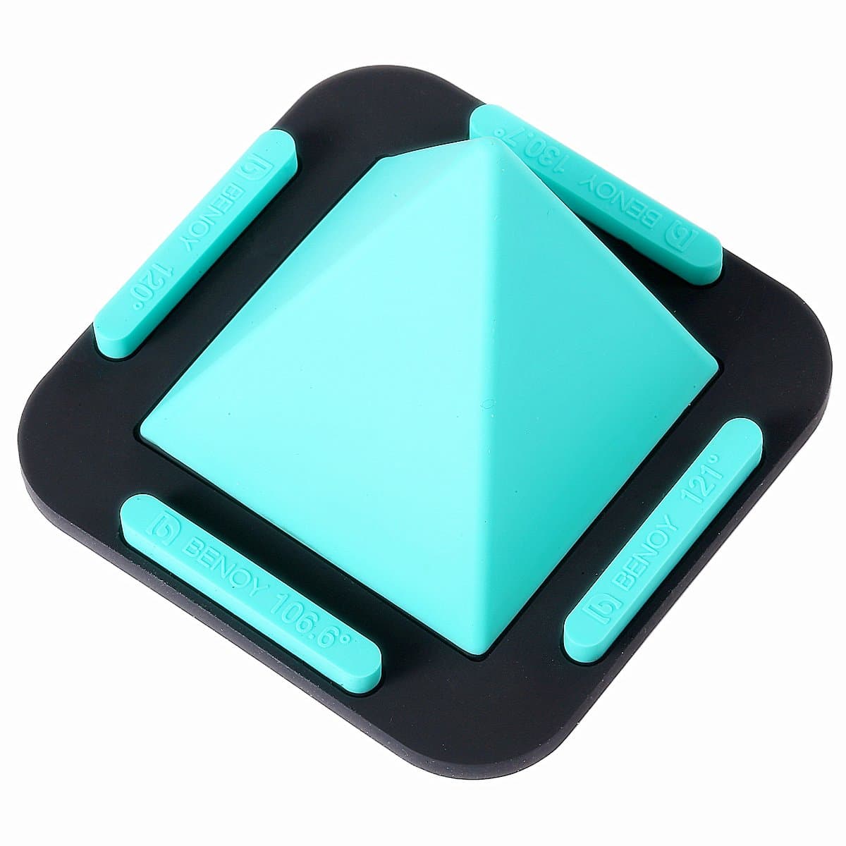 Elaine Multi-functional silicone cell phone stand .Pyramid shape.It suitable for car navigation ,mobile phone , Tablet PC .It has four angles cell phone holder (Blue)