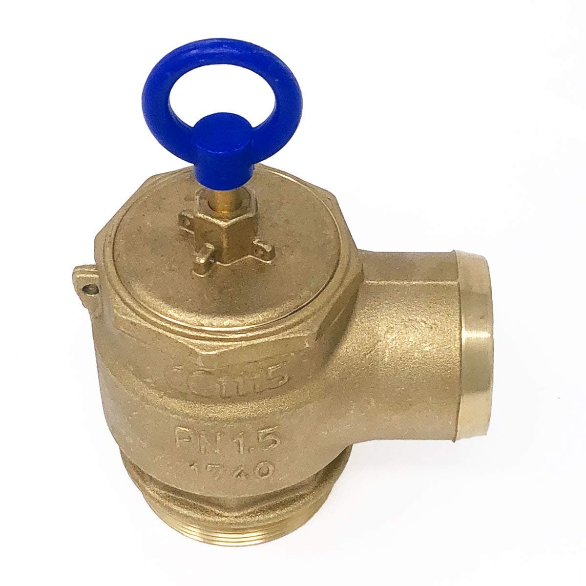 Brass Pressure Relief Valve, 300 CFM, 2" Diameter, Fully Adjustable, Non-Code (1050-0000R)