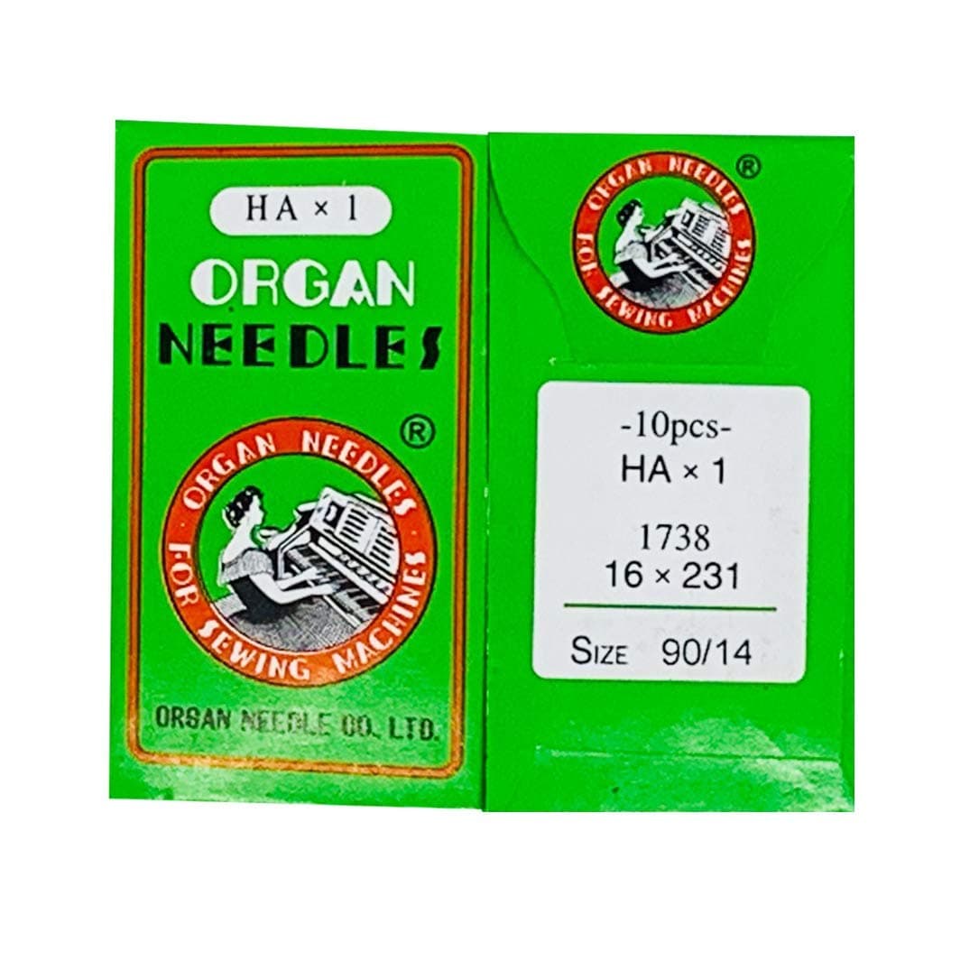 Organ Sewing Machine Needles Home-use (10 Needles/Pack), Size 90/14