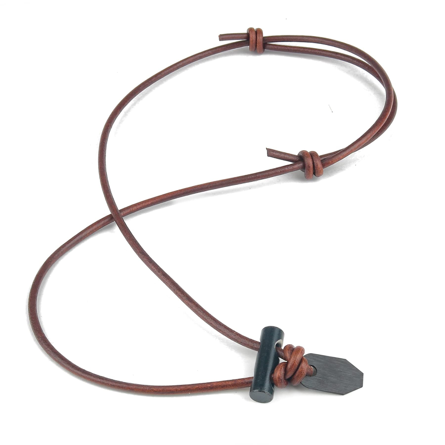 FNL Ceramic Fire Starter Necklace Leather Cord