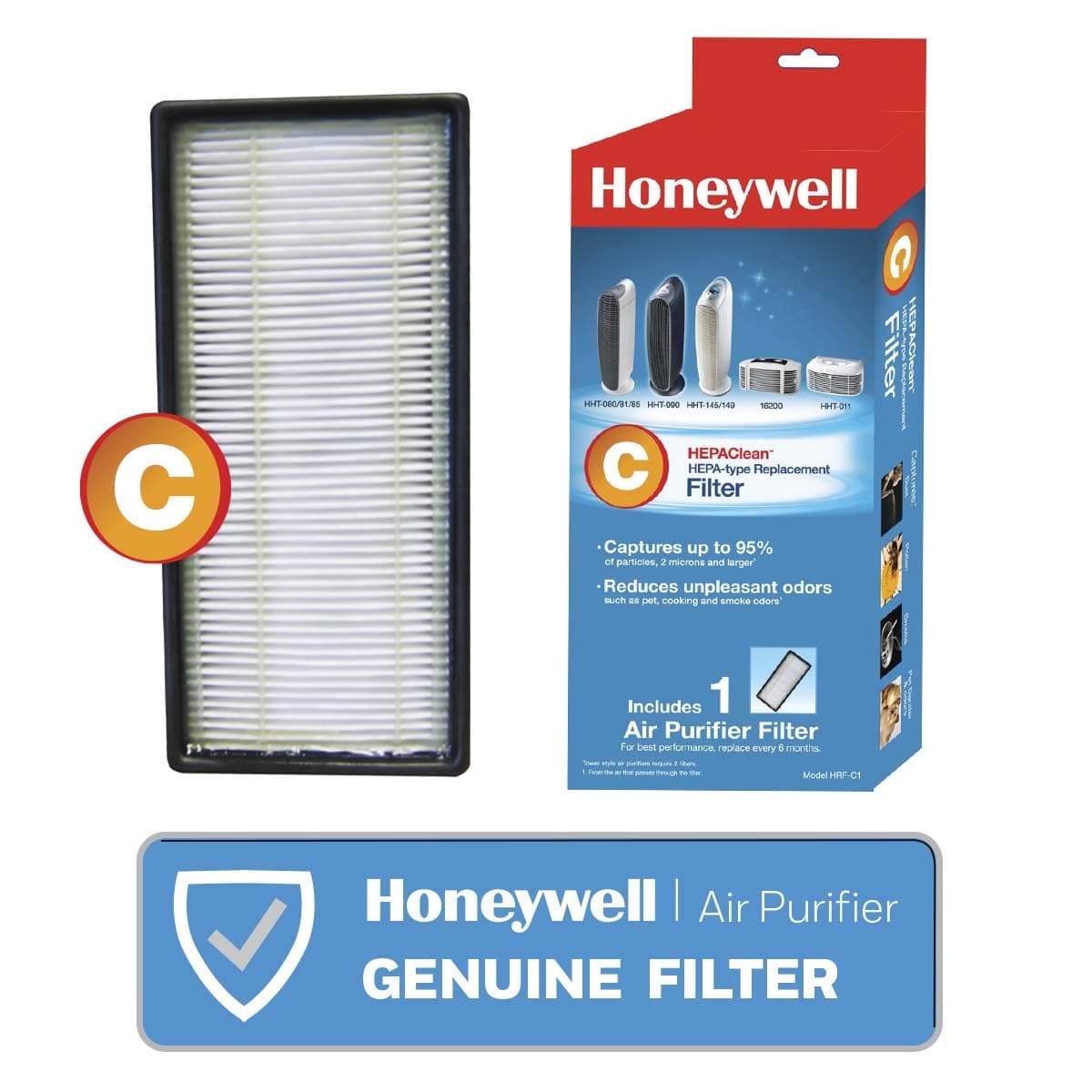 HoneywellHEPAClean Air Purifier Replacement Filter, HRF-C1/Filter (C)
