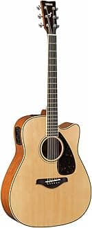 Yamaha FGX820C Solid Top Cutaway Acoustic-Electric Guitar, Natural