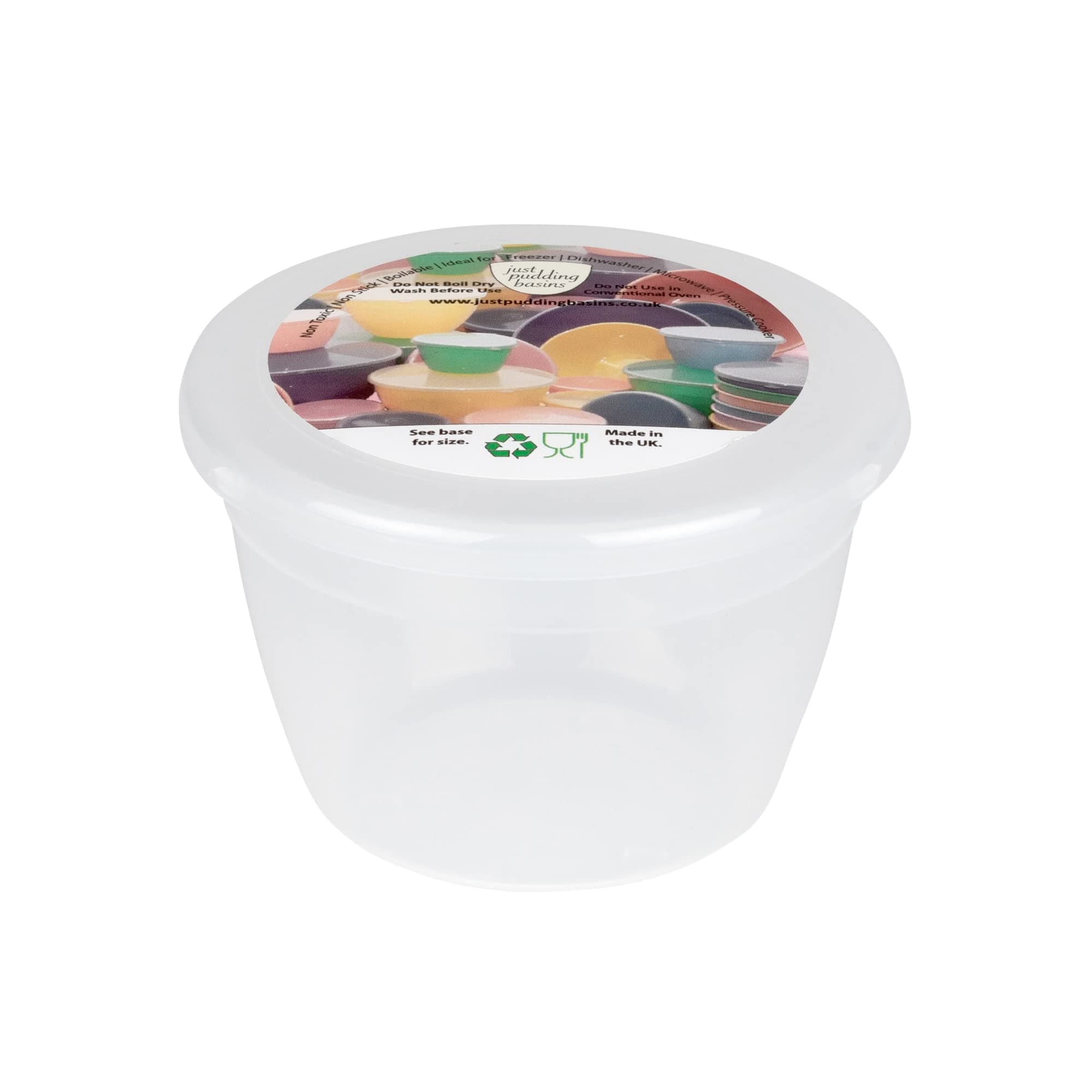 Just Pudding Basins Pudding Basin & Lid 1/4 Pint/140ml Clear