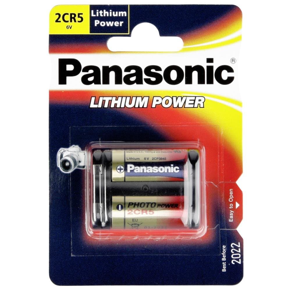 Panasonic 2CR-5L/1BP 6 V Lithium Battery - Silver