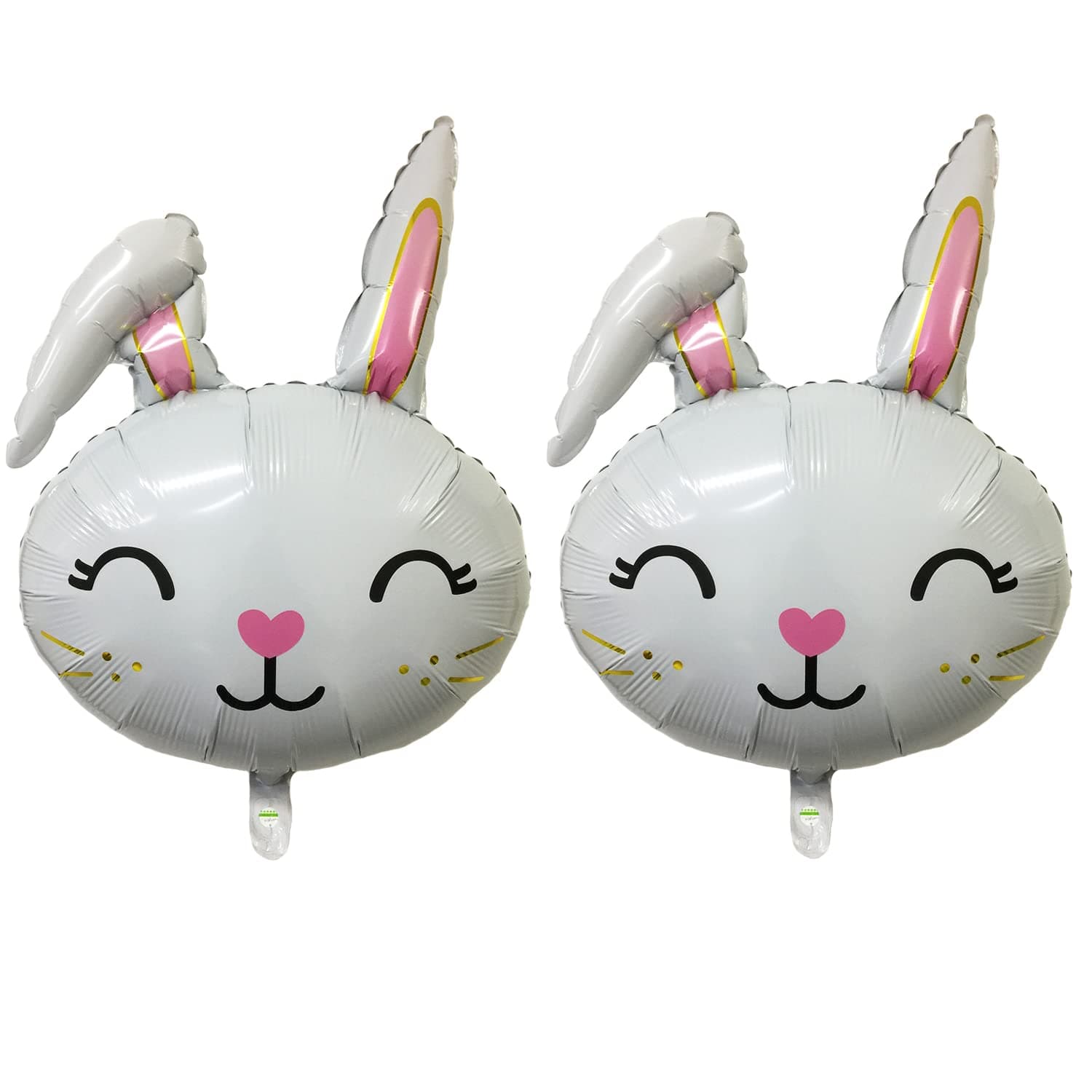 2pcs Rabbit Bunny Foil Balloons Easter Decoration