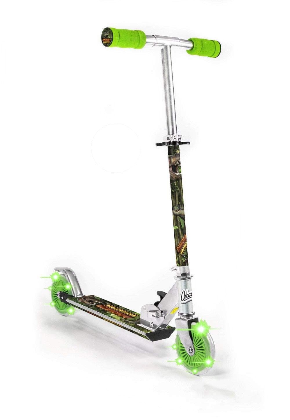 H Grossman Dinosaur Scooter with 2 Light Up Wheels