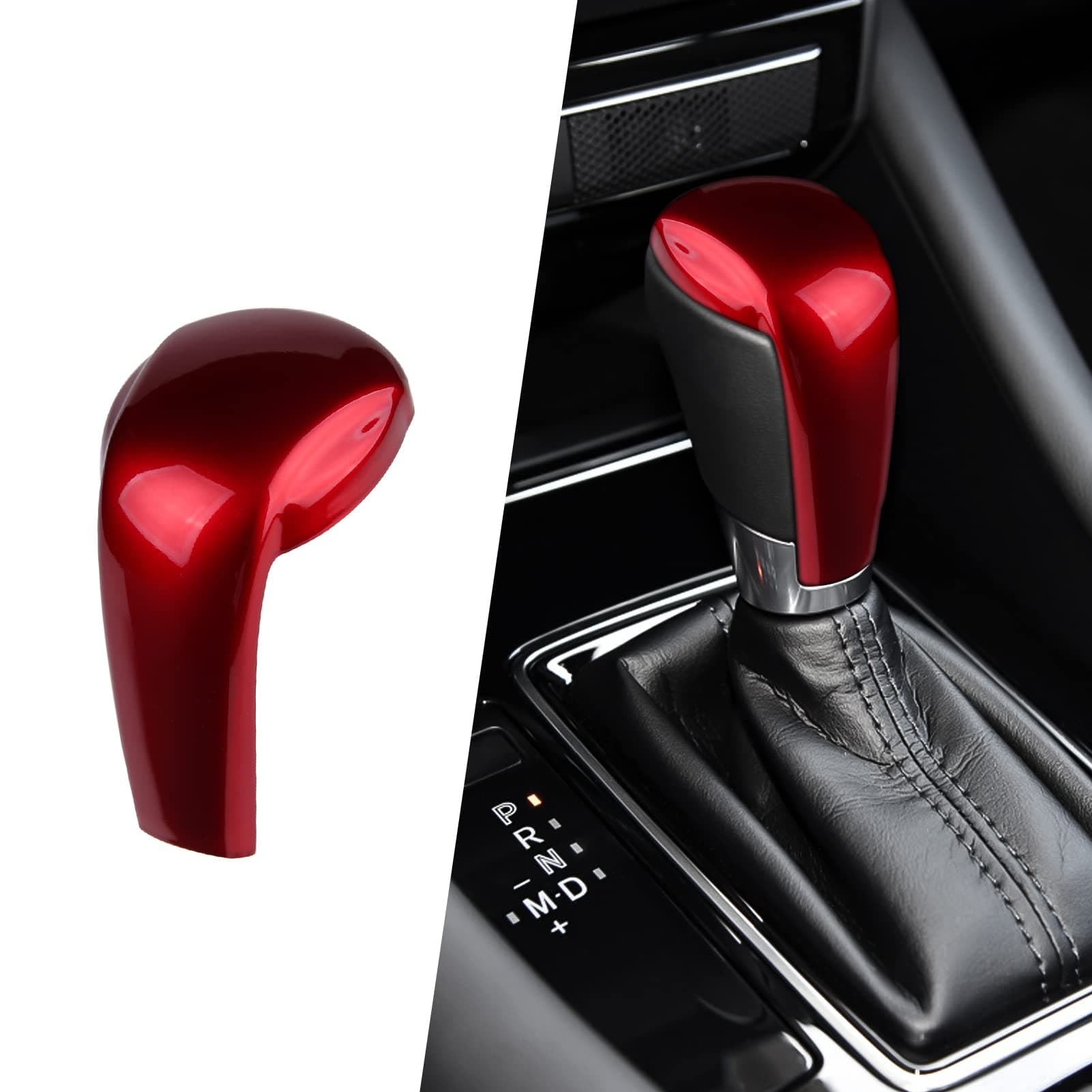 Mazda CX-5 CX-9 CX-3 6 3 3 Accessories Car Gear Shift Knob Cover Trim Cap Gear Panel Gear Sporty Interior Decoration Sticker - Red