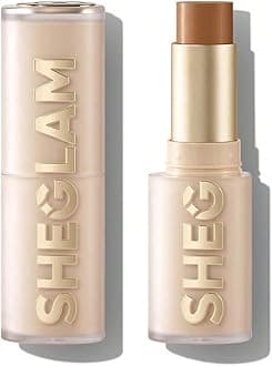 SHEGLAM Skin Magnet High Coverage Foundation Stick Longwear Medium Face Makeup for All Skin Types-Chestnut