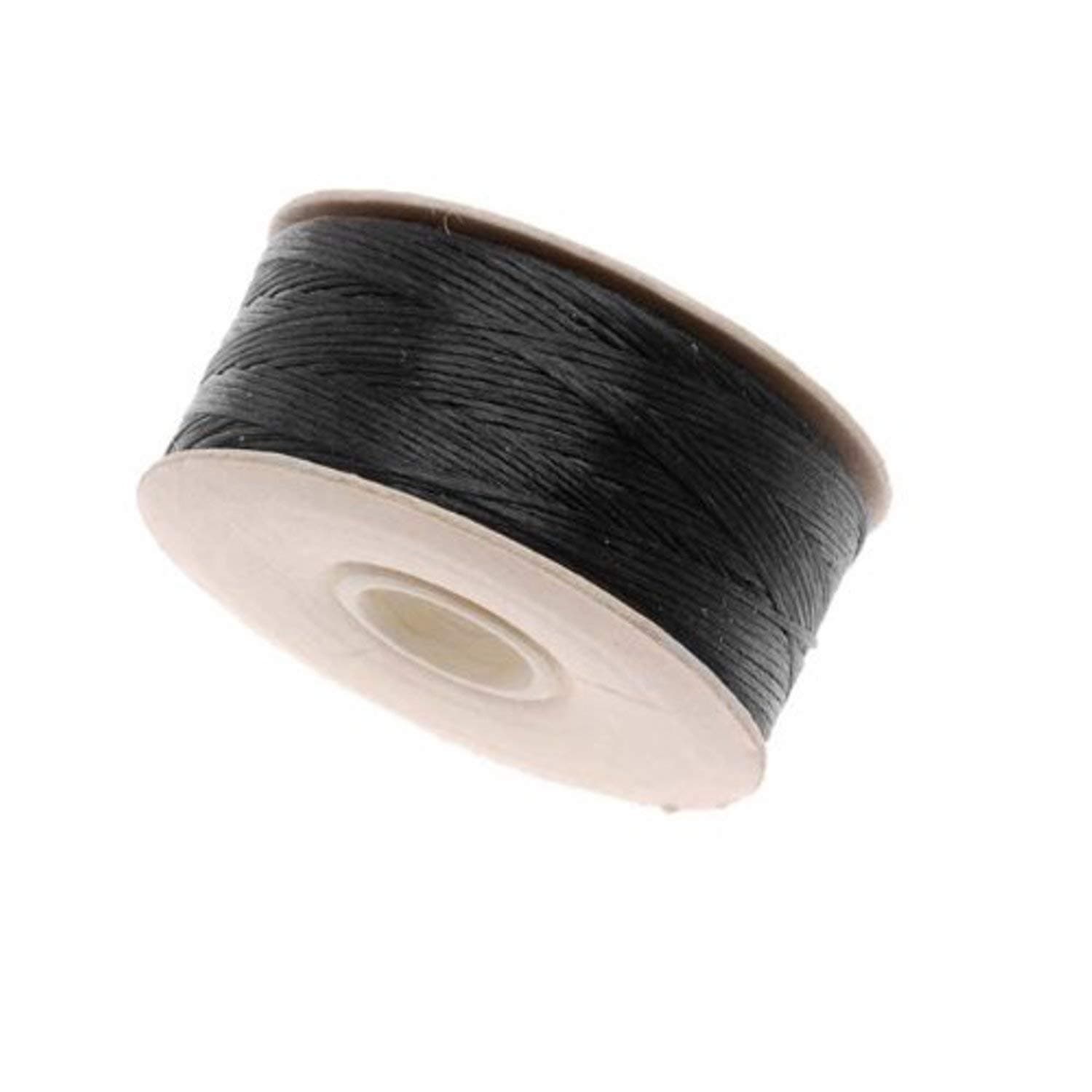 NYMO Nylon Beading Thread Size D for Delica Beads - Black 64 Yards (58 Meters)