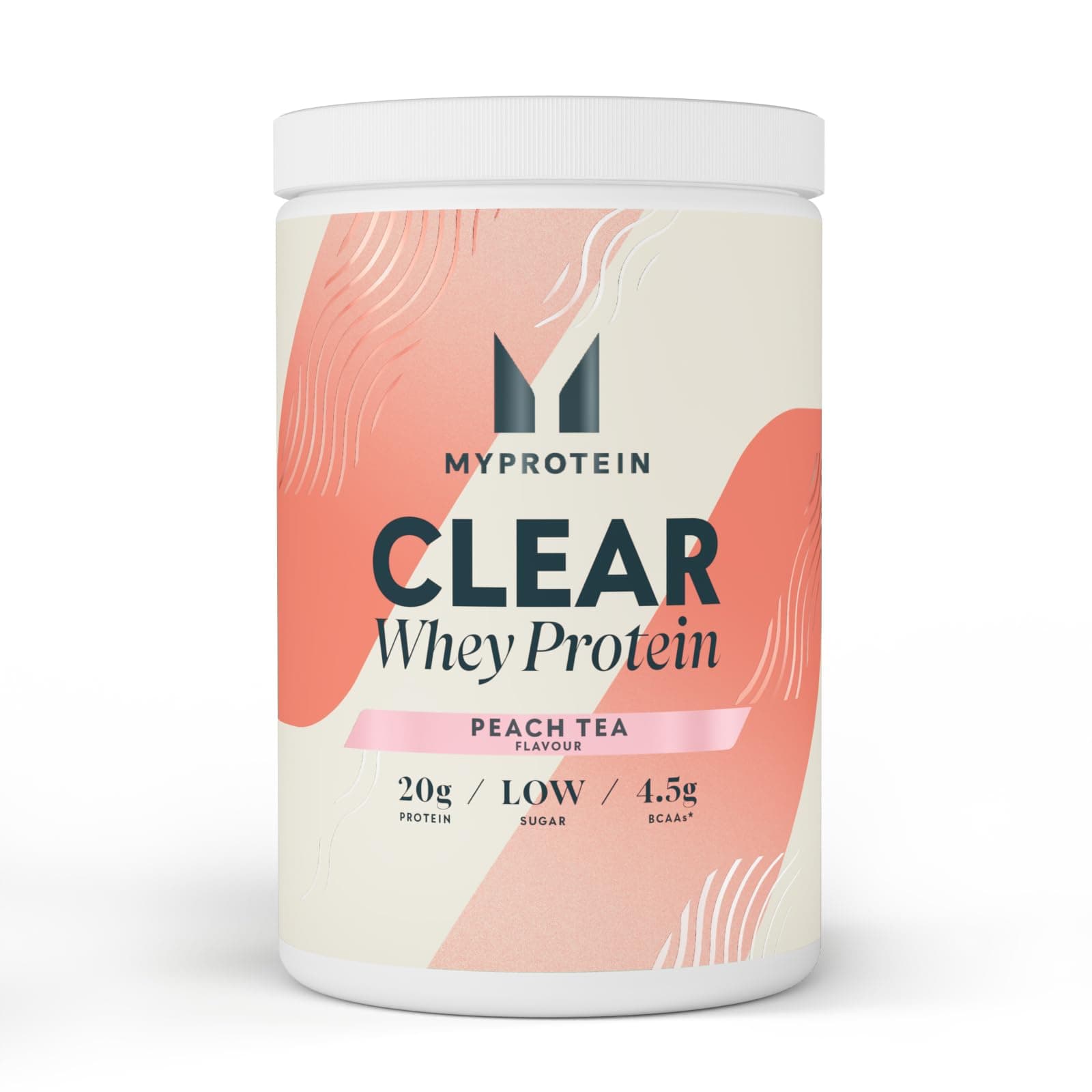 – Myprotein Clear Whey Protein Isolate Powder - Peach Tea - 488g - 20 Servings - Cool and Refreshing Whey Protein Shake Alternative - 20g Protein and 4g BCAA per Serving