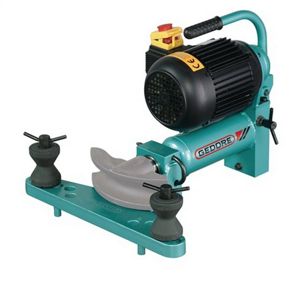 Pipe bending machine without bending formers, electro-hydraulic, open