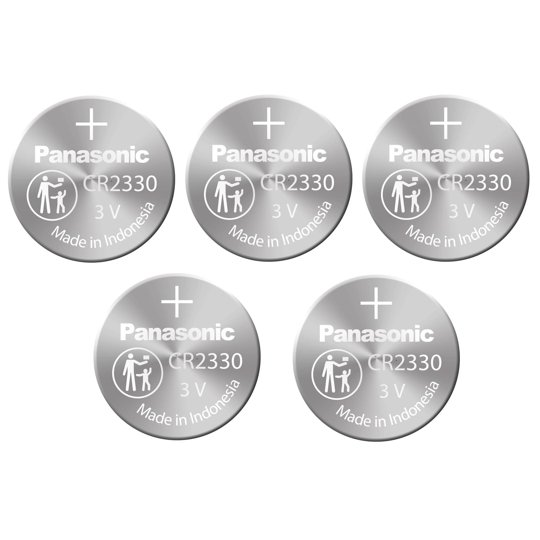 Panasonic CR2330 3V Lithium Battery 1PACK (5PCS) Single Use Batteries