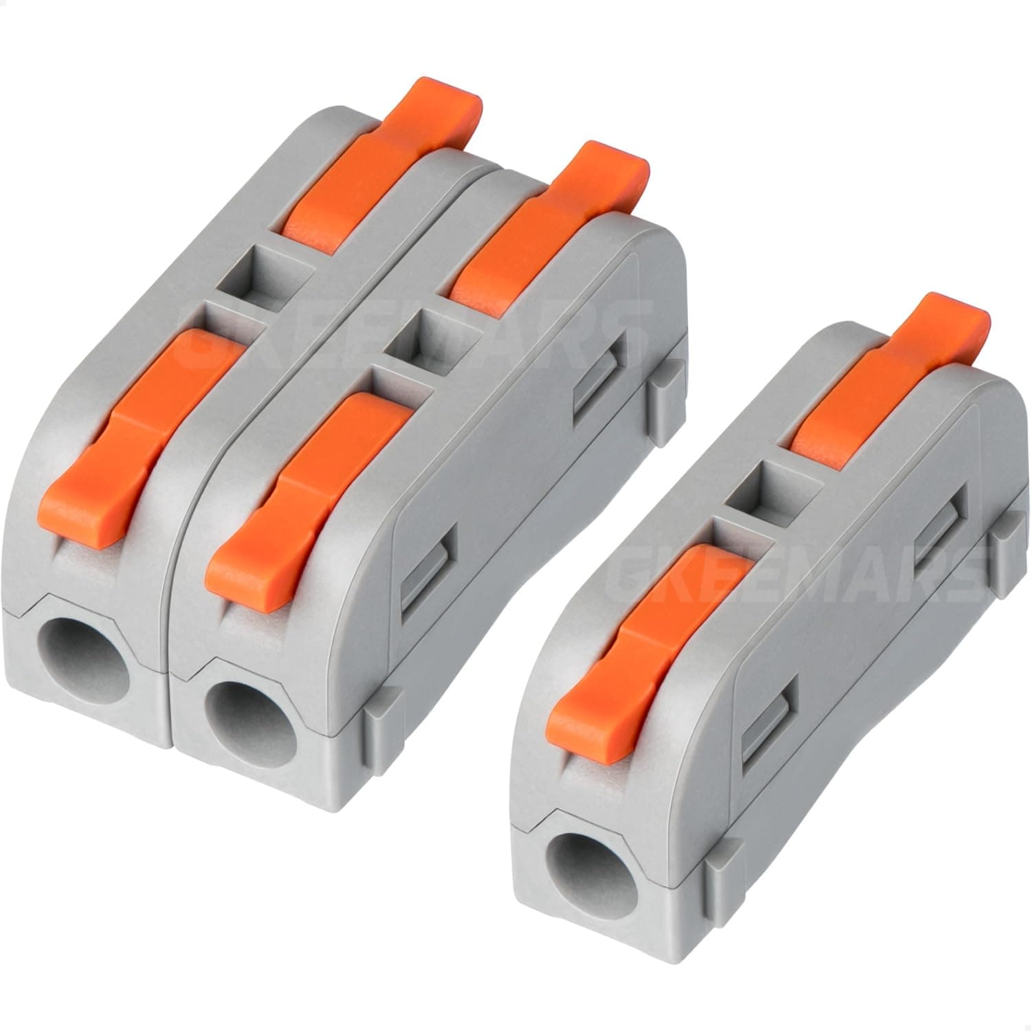 GKEEMARS 20 Pcs Mini Wire connectors, 1 Conductor Compact Wire Connectors Splicing Connectors for Circuit Inline 24-12 AWG(1 in 1 Out)