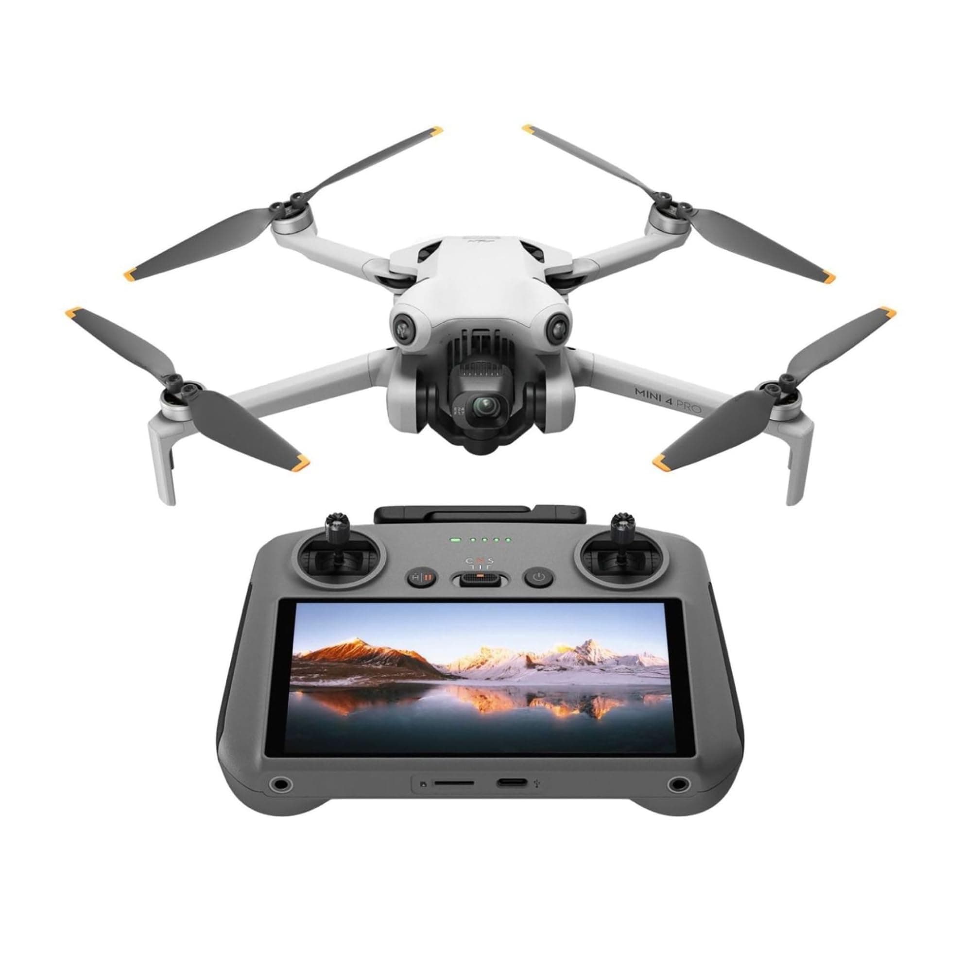 Mini 4 Pro (DJI RC 2), Drones with Camera for Adults 4K, Under 0.549 lbs/249 g, 34 Mins Flight Time, 20km Max Video Transmission Distance, Omnidirectional Vision Sensing, Mini Drone for Beginners