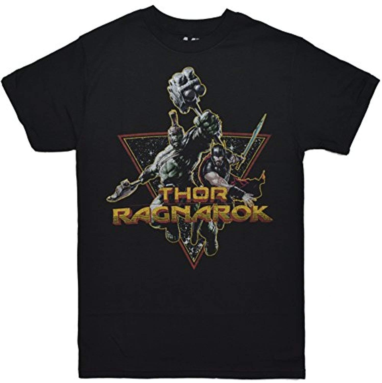 MarvelThor Ragnarok Hulk Space Buddies T-shirt (Medium, Black)