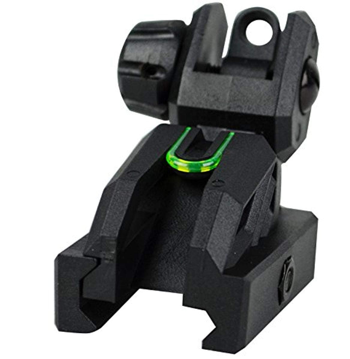 Valken Airsoft Rifle Folding Rear Sight-Black/Neon