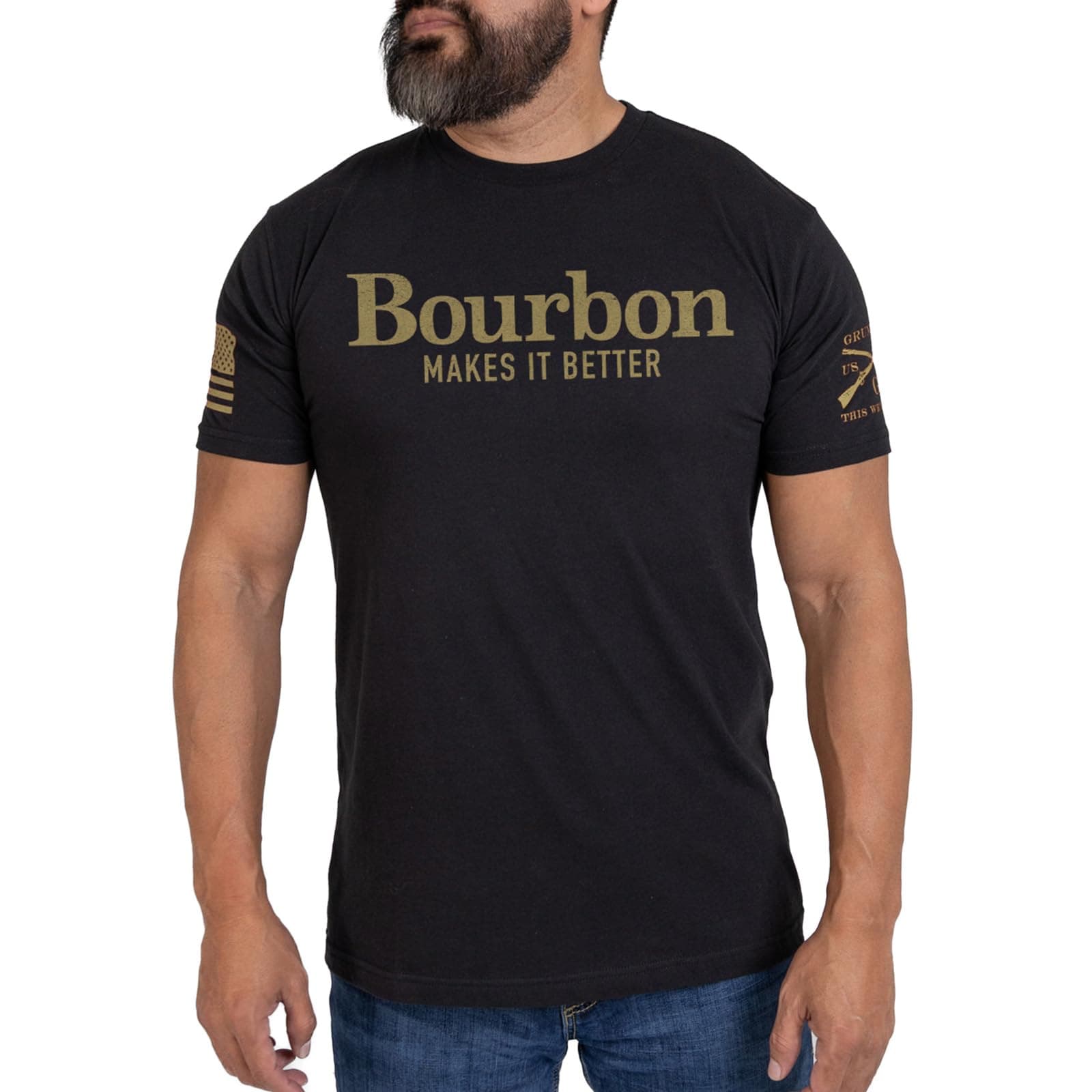 Grunt Style Bourbon Makes It Better Men's T-Shirt
