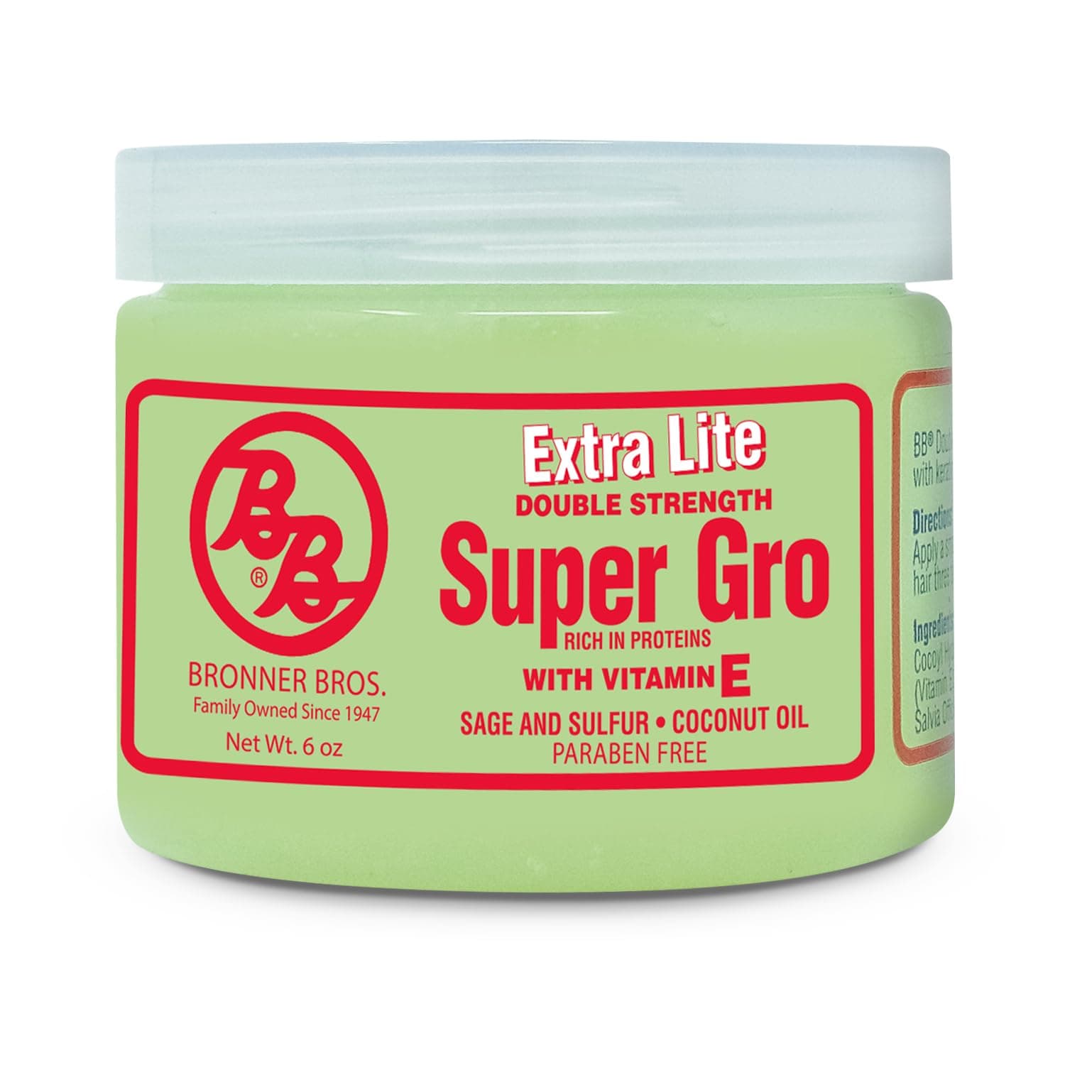 Bronner Brothers Super Gro Extra Lite Double Strength, 6 oz