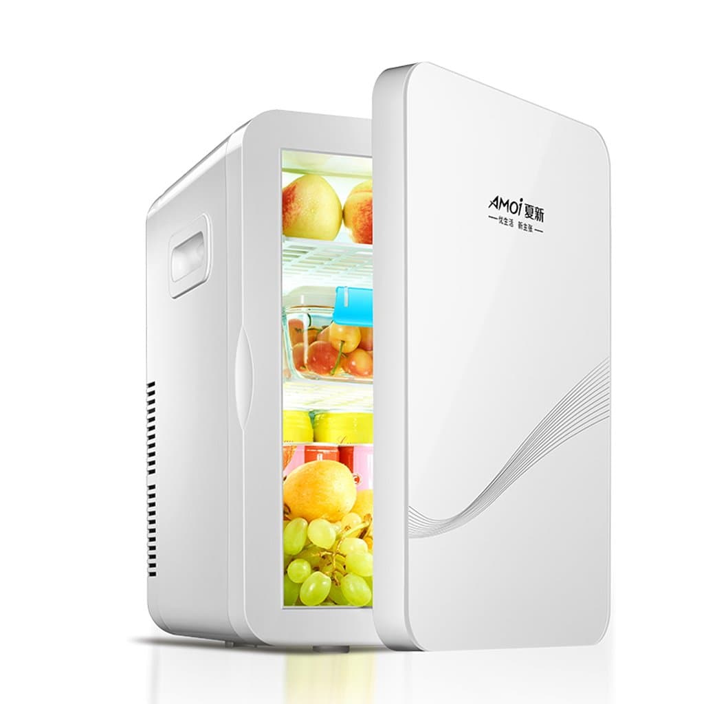 LJ Mini Fridge - 20L Compact Refrigerator Holds 30 x 330ml Cans | ( Color : White )