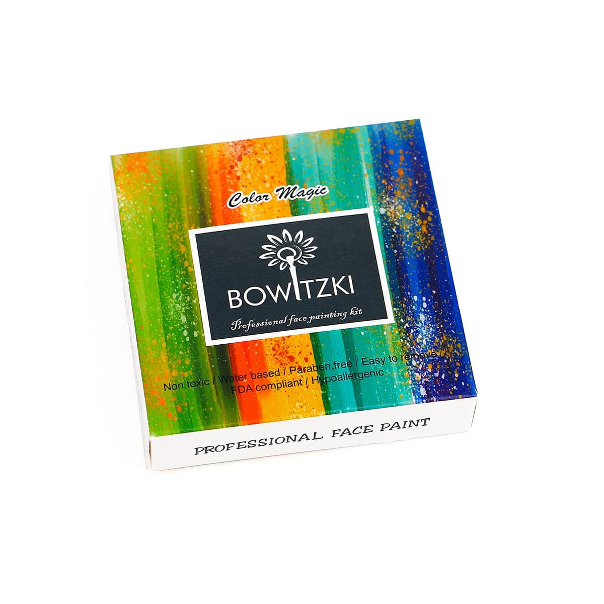 Bowitzki 30g Professional Face Paint Body Paint Water Based Face painting Makeup Safe for Adults Split Cake Single Color (Blue)