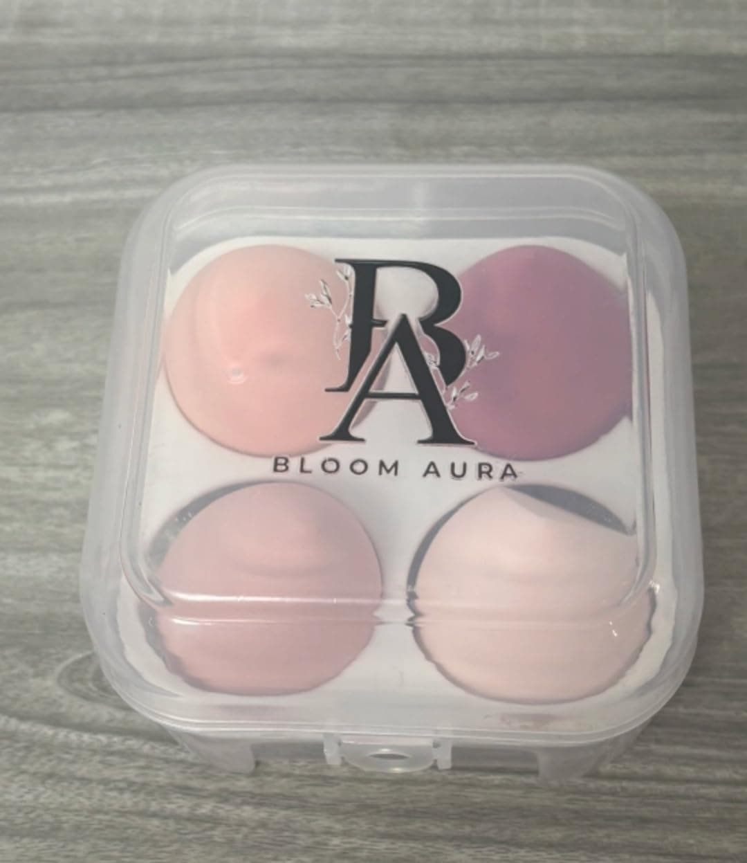 Bloom Aura4-pcs Beauty Blender Complexion Sponge Pink-Colored Egg Shaped Foundation Blending Sponge is Makeup Ideal for Highlighters, Powder, Cream or Liquid Application