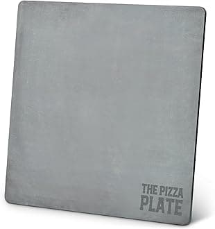The Pizza Plate Baking Steel 30cm Square, Steel Pizza Stone, 6mm Thick for Bread and Pizza Making Unbreakable, UK Made