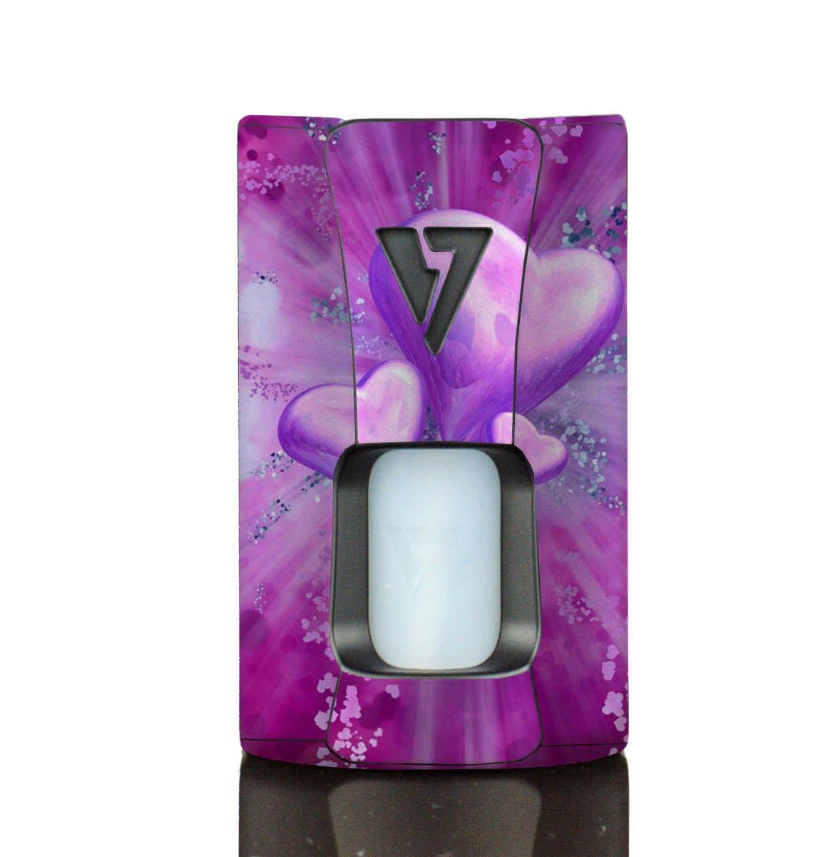 Wrap For Desire Design Tech OHM Boy Rage Squonk Skin Skins Pink Hearts Vinyl Decal Sticker