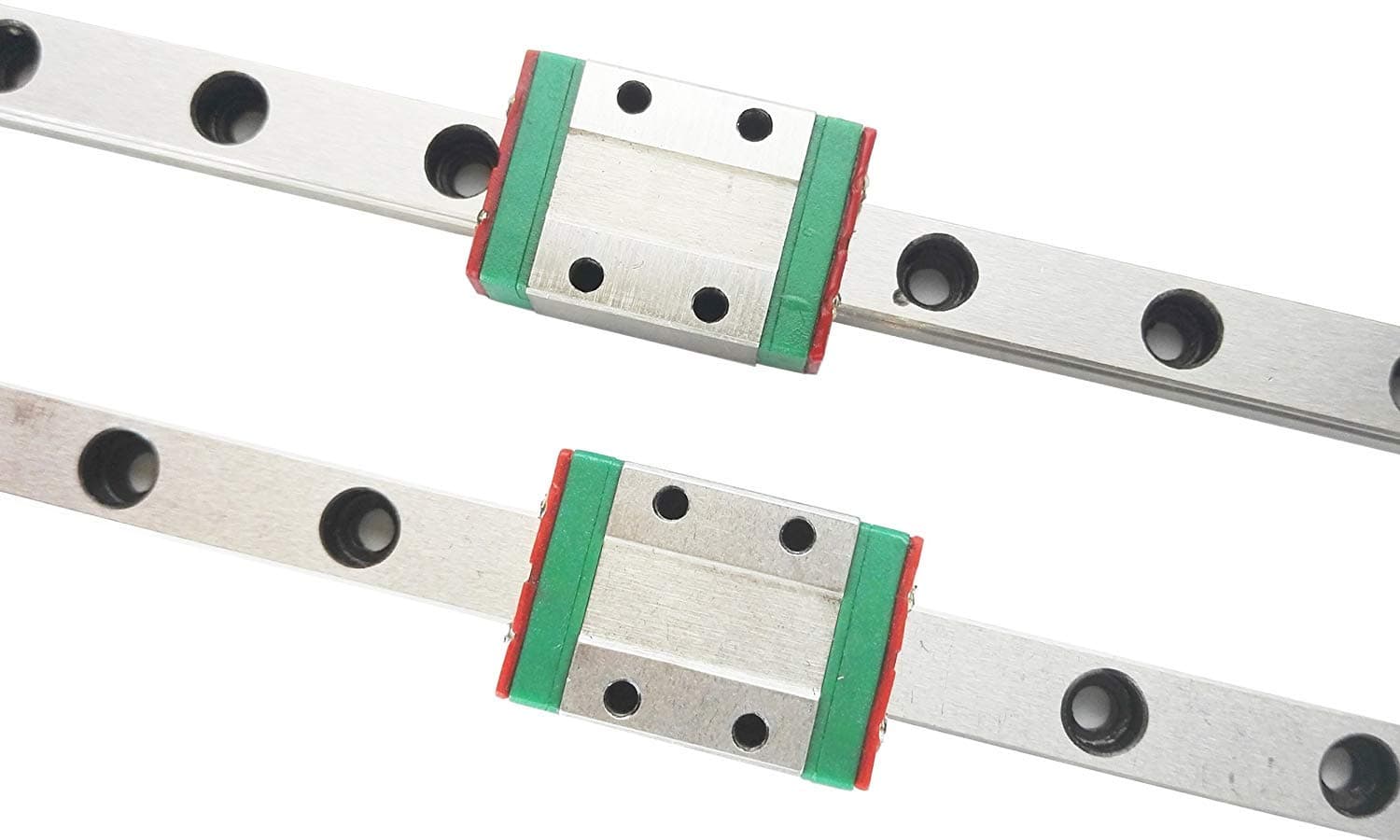 TEN-HIGHMGN15 1400mm Linear Guide Rail Linear Motion Slide Rails Linear Motion Products, for 3D Printer and CNC Machine, 2pcs Rails + 2pcs MGN15H Block Bearings (Longer Block)