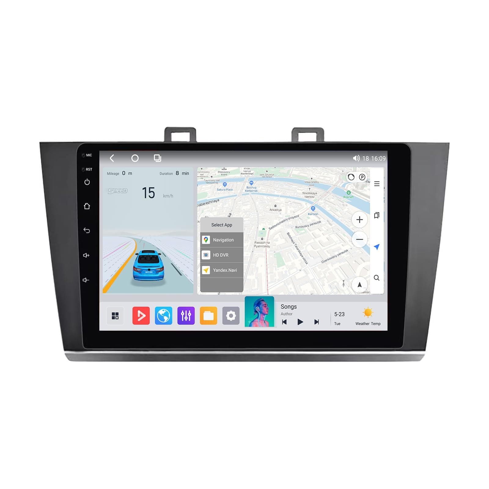 MekedeTech Android Car Stereo GPS Navigation for Subaru Outback Legacy 2015-2022 Head Unit,1280 * 720 Resolution 9 inch Touch Screen Upgrade with 4G LTE Wireless CarPlay/Android Auto,8 core 2+32G