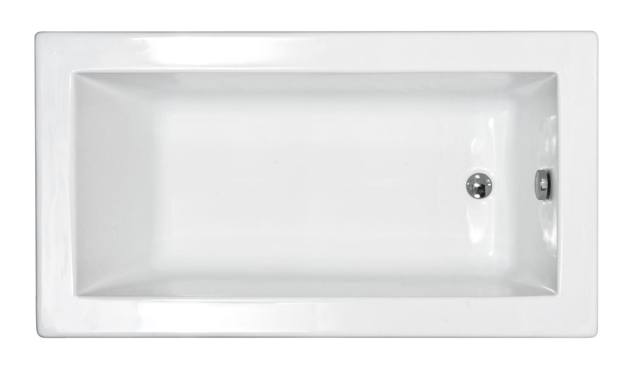 S3272VN Tubs Venetian 32 by 72 by 23-Inch Rectangular Soaking Bathtub, White
