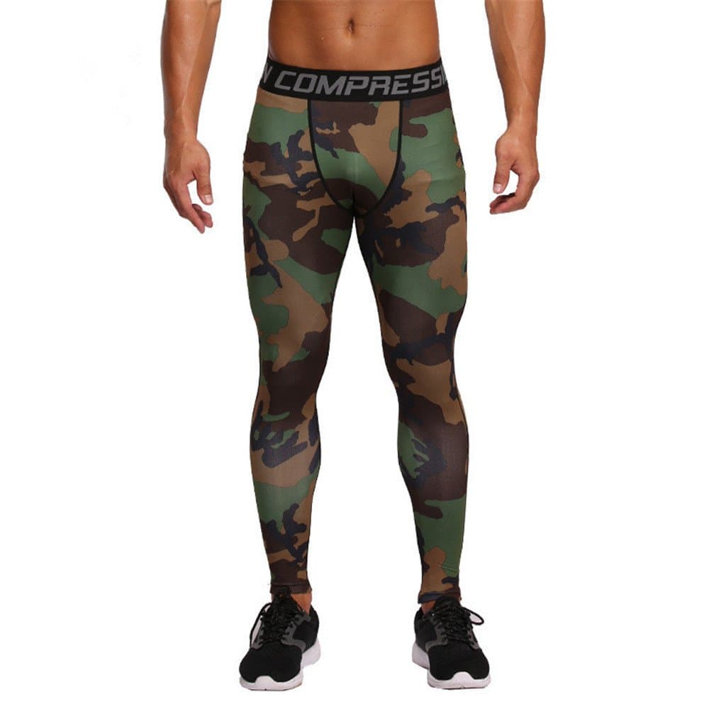 Men's Compression Tights Pants Running Leggings