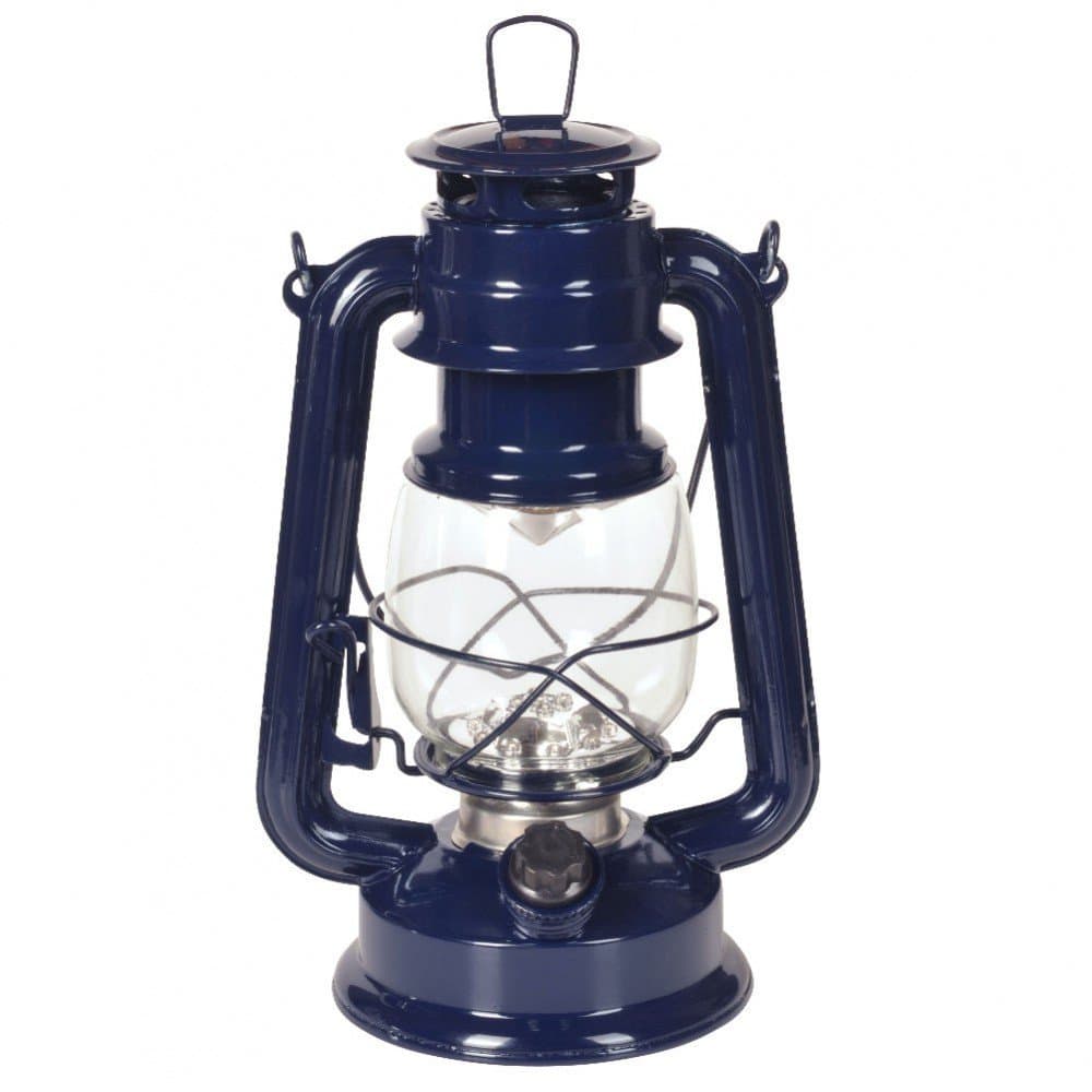 Heitech Rustic Lantern Hurricane III with 15 LED + 4 AA Batteries – Blue 04002956