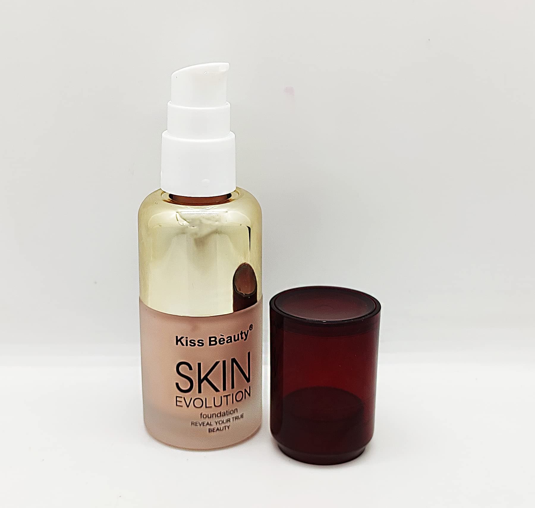 Kiss Beauty Foundation Skin Evolution High Coverage Waterproof Base Foundation with SPF | Lightweight Liquid with Natural Finish | With Pump And Glass Bottle | Luxurious Super Smooth Finish | Foundation for Girls, Women | Fair Skin