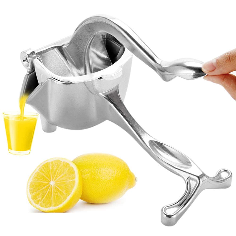 CHEE MONG Alloy Lemon Squeezer - Heavy Duty Hand Press Fruit Juicer - Detachable Lemon Lime Squeezer Manual Citrus Press Juicer For Grapefruits Orange Silver cm606345830731