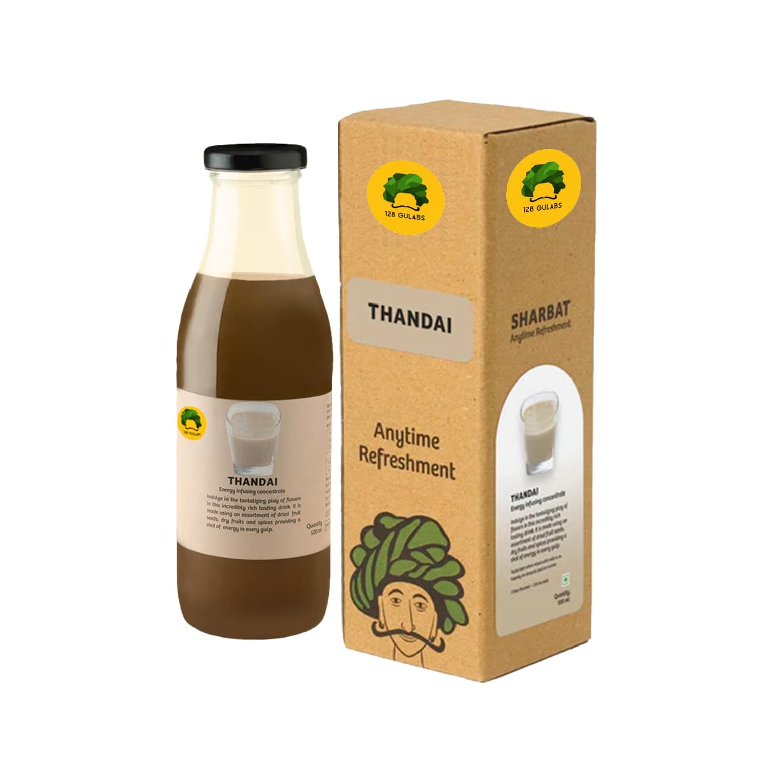 Gulabs 100% Natural Gulabs Thandai, 500 ml