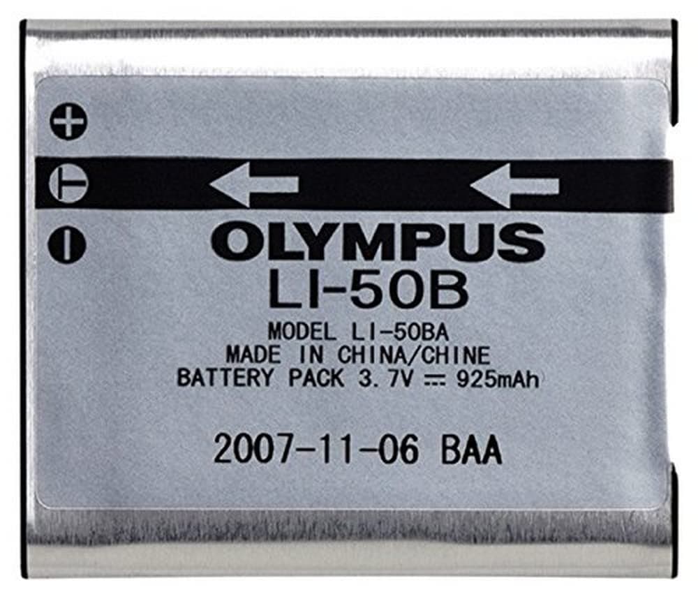 OM SYSTEM OLYMPUS LI-50B Rechargeable Li-Ion Battery for Select Olympus Cameras - Retail Packaging