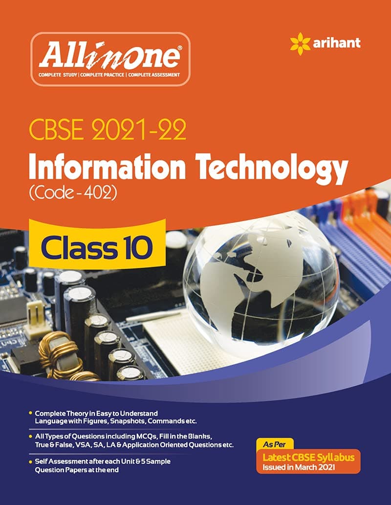 CBSE All In One Information Technology Class 10 for 2022 Exam (Old Edition)