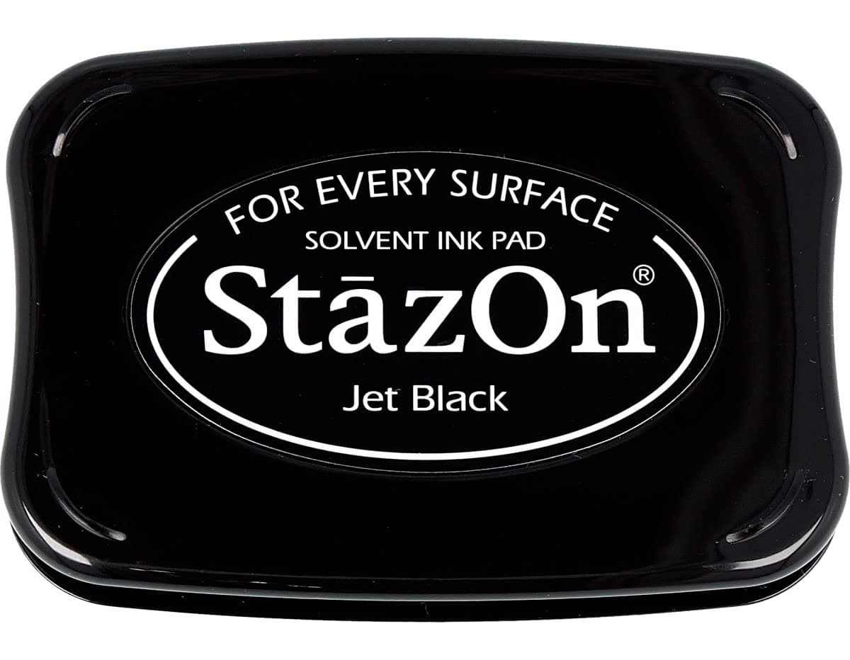 Full-Size StazOn Multi-Surface Inkpad, Jet Black