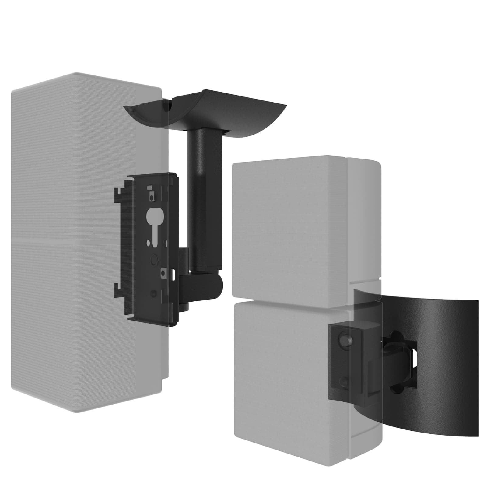 UB-20 BLACK Wall Mount Bracket Compatible With Bose Cube Speakers Lifestyle 6 10 15 18 28 12 (Black)