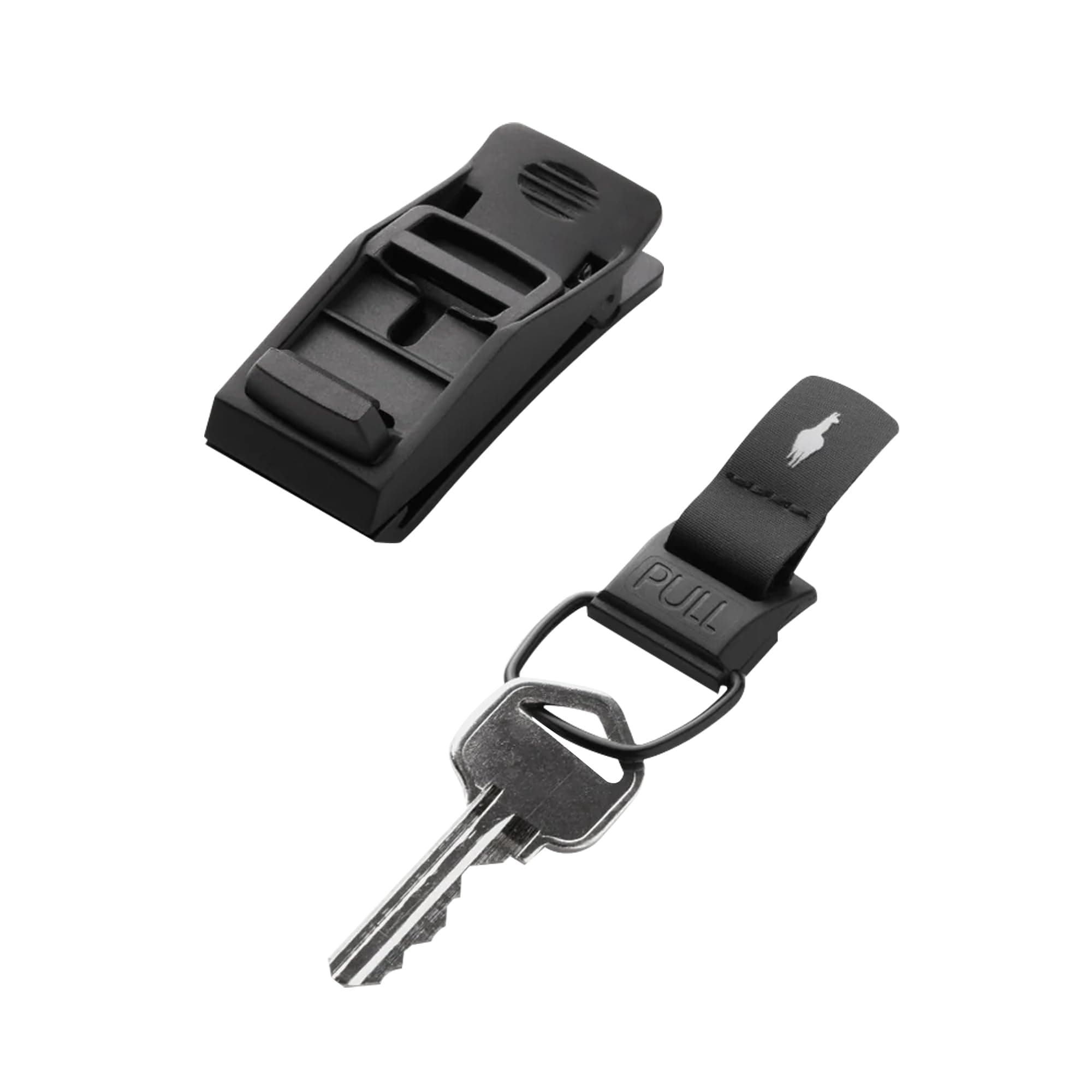 HUB Keychain by | Magnetic Keychain | Quick Release Magnetic System | Secure and Functional Clip, Black, One size