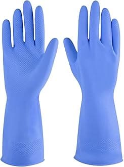 AM SAFE-X Heavy Duty Household Cleaning Rubber Hand gloves, Dishwashing Gloves, Kitchen Cleaning, Working, Painting, Gardening, Pet Care