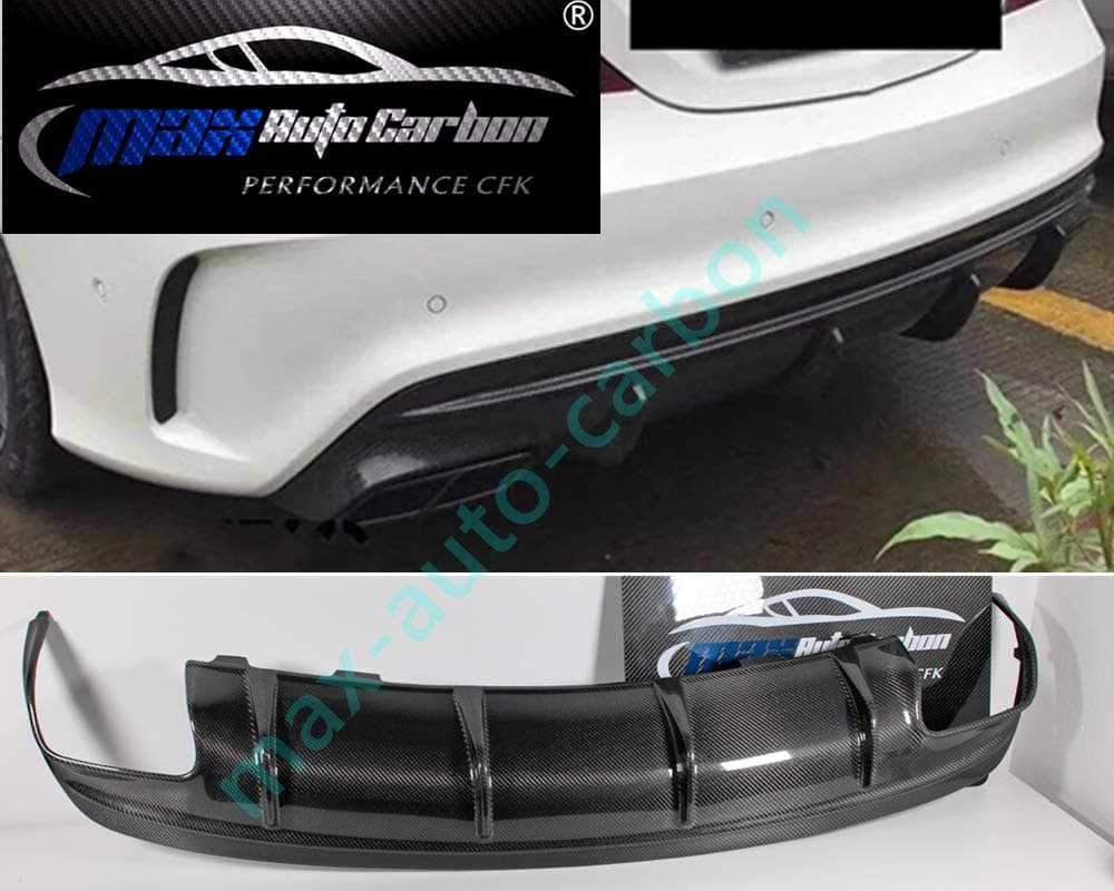 Genuine carbon rear diffuser performance bumper suitable for AMG CLA 45 C117 X117 CLA class.