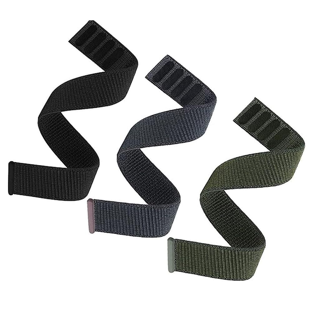 3 Pack Hook and Loop Quick Dry Watch Band Compatible for Fenix 7X / Fenix 6X / Fenix 5X, 26mm Woven Nylon Ultralight Sport Wristband Strap fit for Garmin Enduro Smartwatch