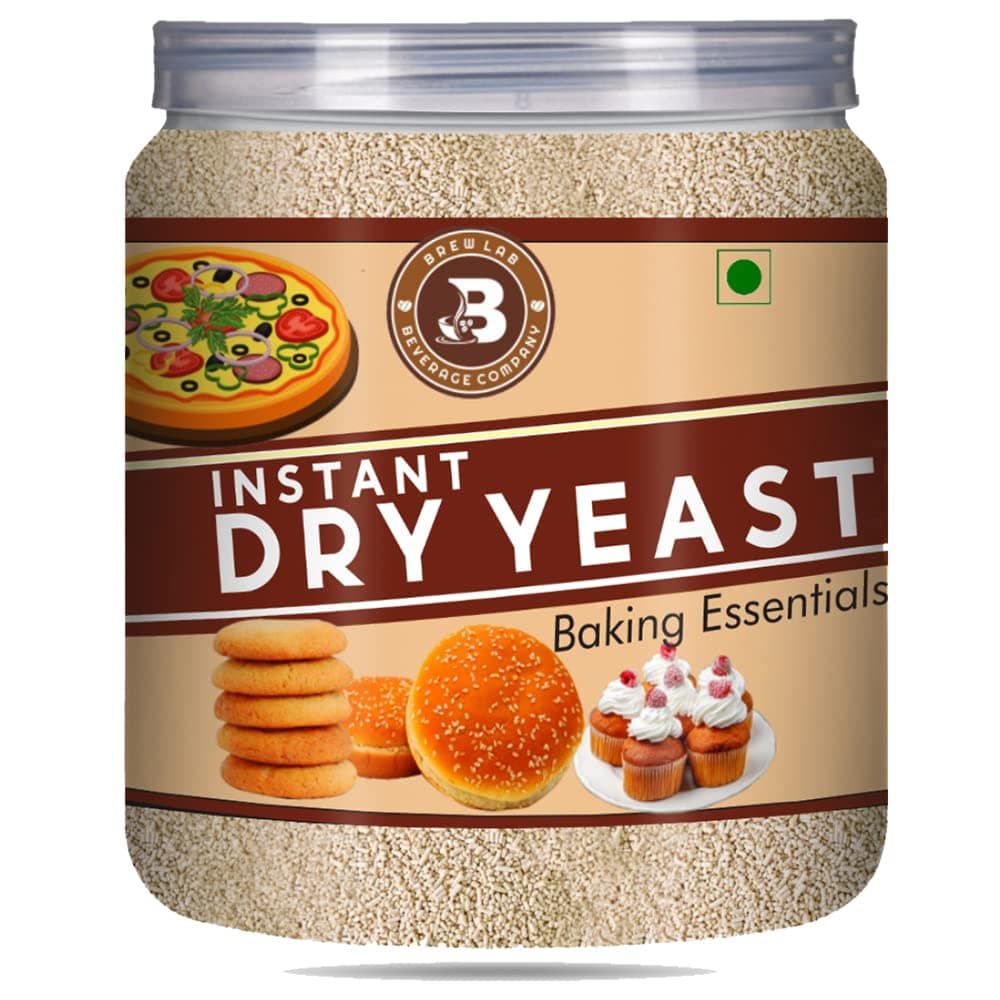 - Brew Lab Active Instant Dry Yeast Powder for Baking Pizza and Bread Yeast Powder250gm