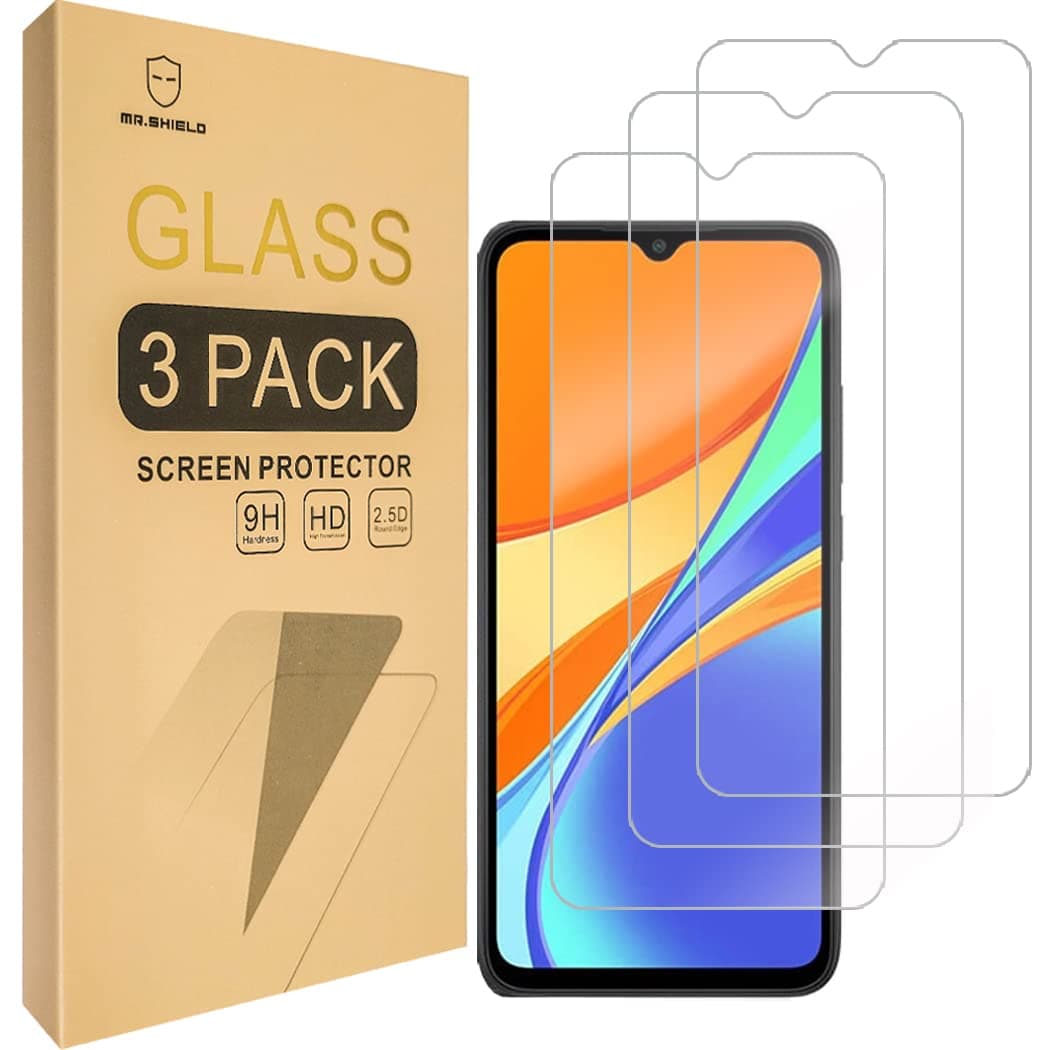 [3-Pack] Screen Protector For Xiaomi Redmi 9A / Redmi 9C [Tempered Glass] [Japan Glass with 9H Hardness] with Lifetime Replacement