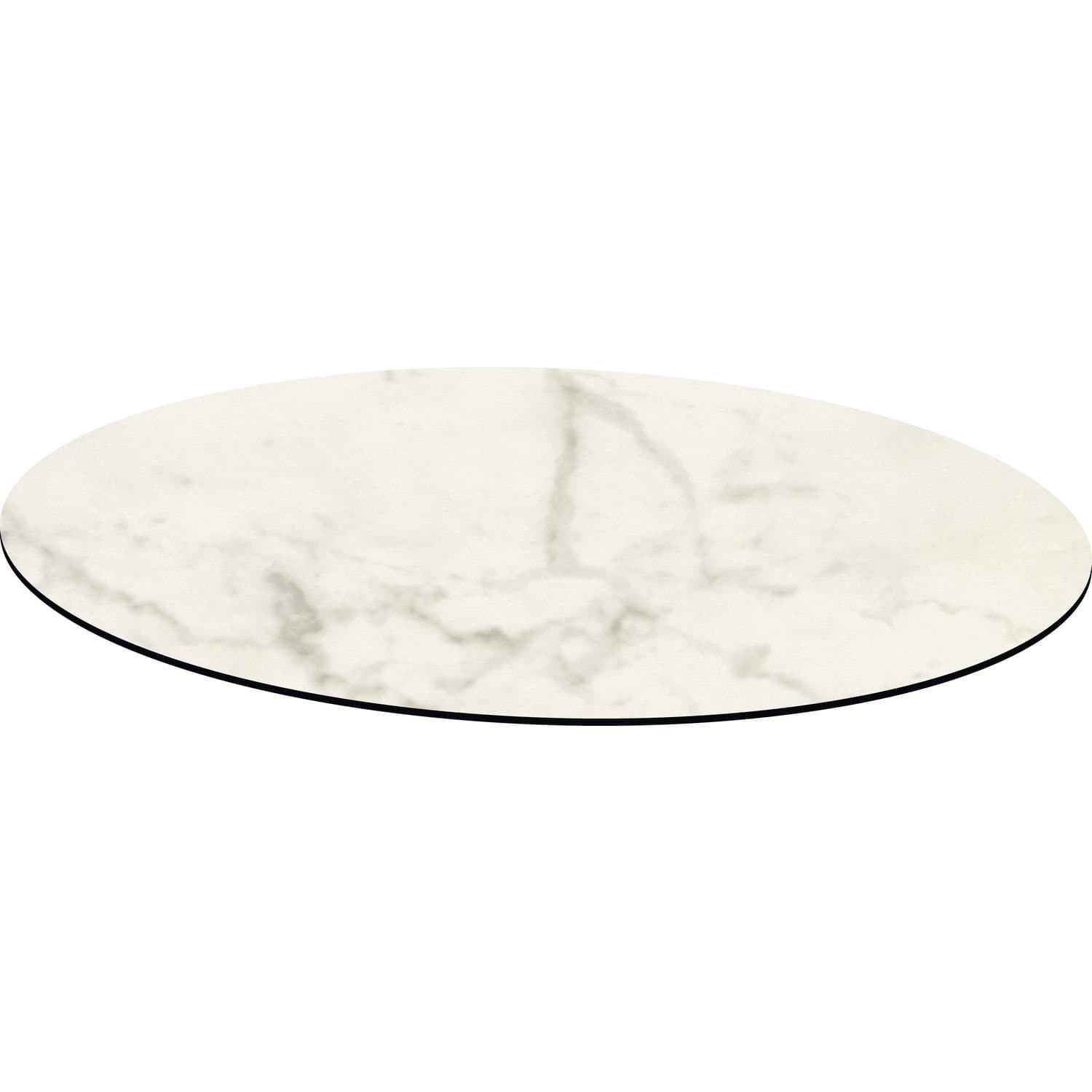 Topalit Smart Line Diameter/Design: White Marble Marble Tabletop White Pack of 1