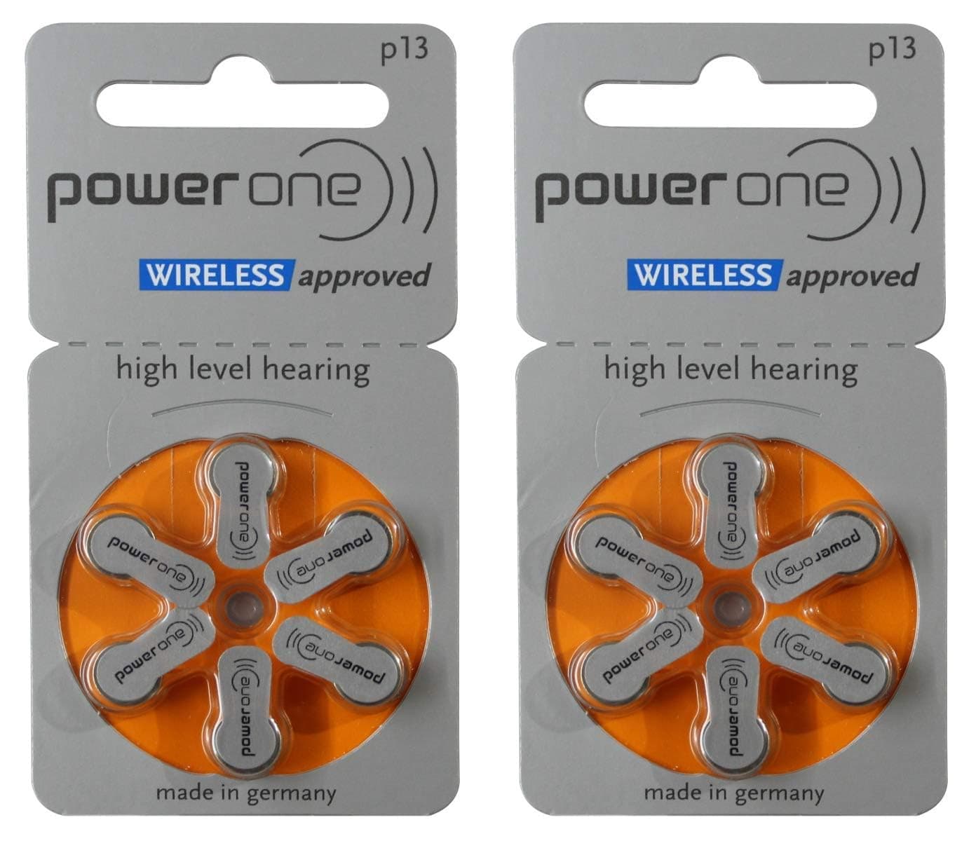 Power One P13 Hearing Aid Battery (6 X 2 Pack) 12 Pcs