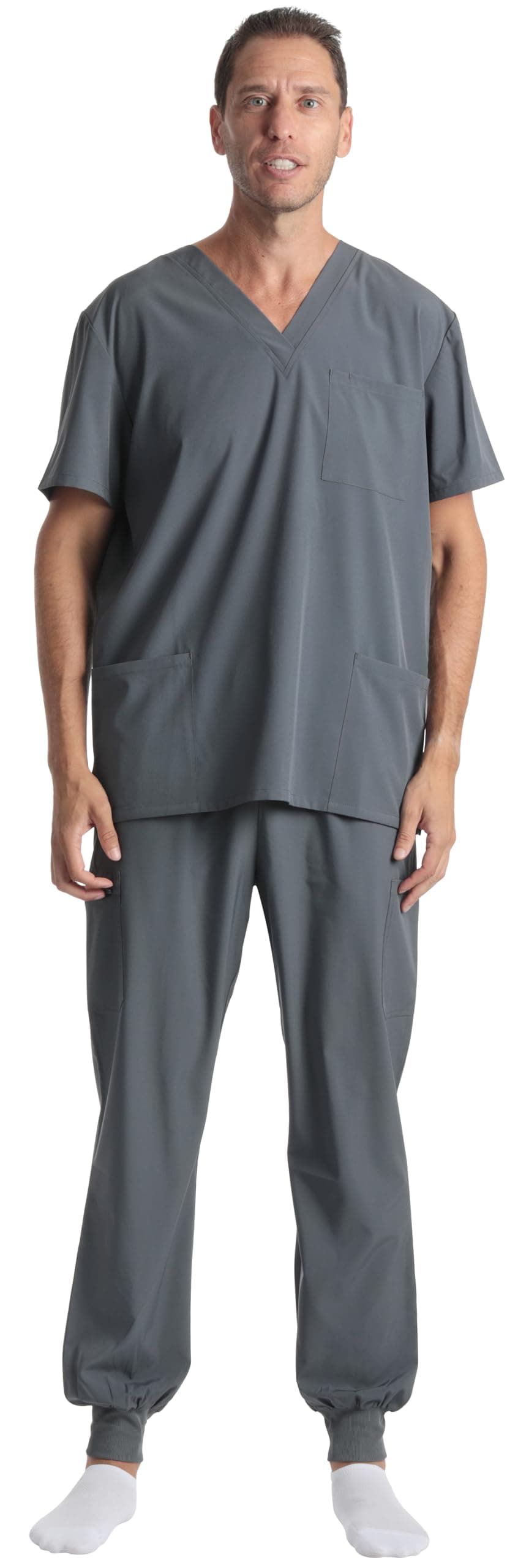 Men's V-Neck Scrub Set